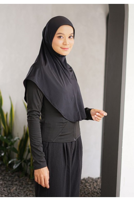 Tasya Hijab Sporty Black